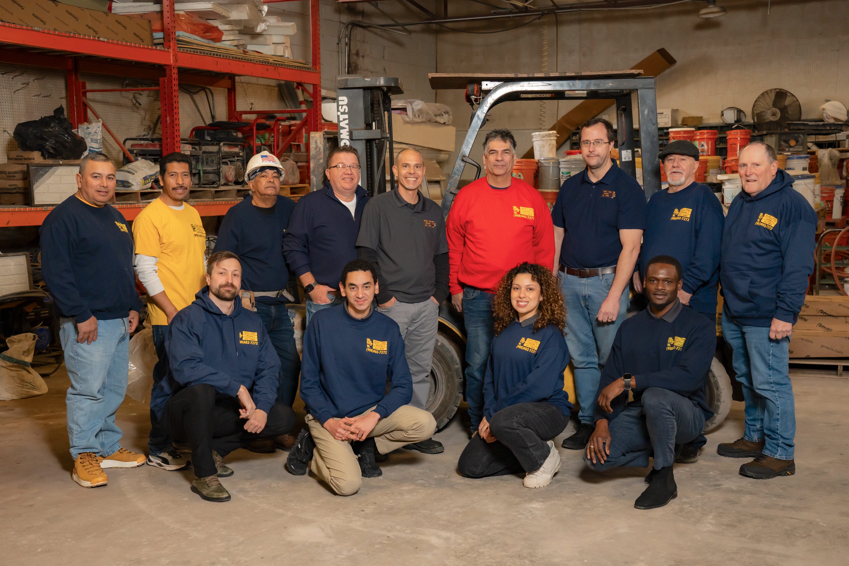 Garden State Brickface crew group portrait